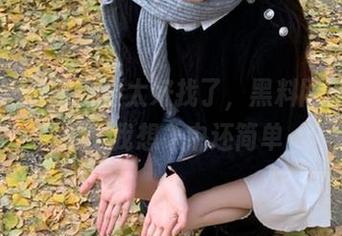 这资源太好找了，黑料网入口变得比我想象中还简单